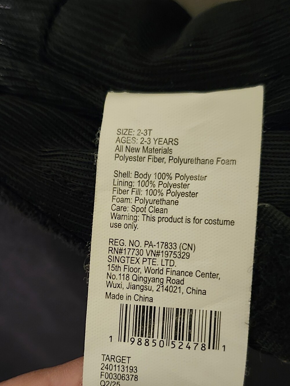 Bat Costume - Picture 6 of 6